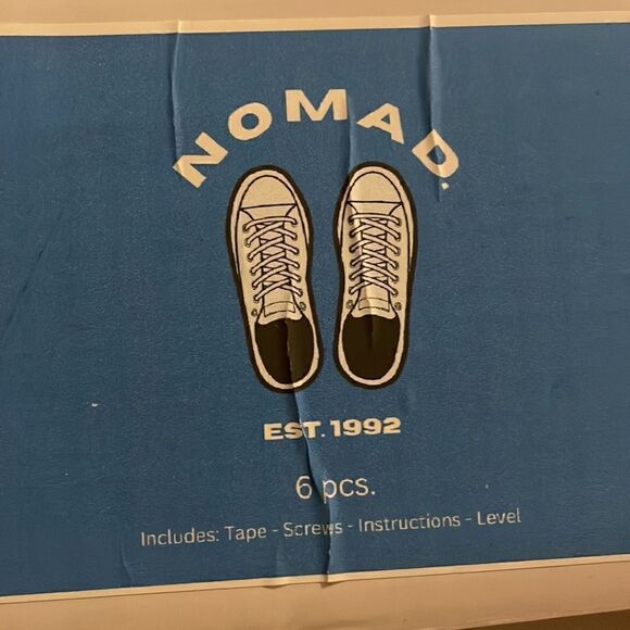 NEW NOMAD shoe display shelves 6 piece shelves clear organizer shelf - Picture 2 of 2